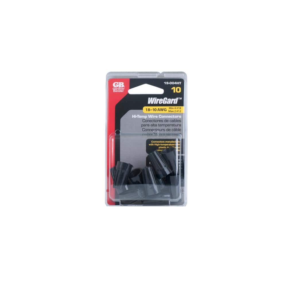 Gardner Bender WireGard Connector High-Temperature, Black (10-Pack) Case of 8 (2)