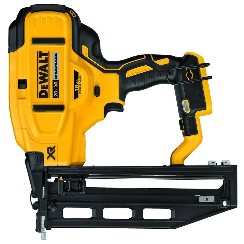 DEWALT 20V MAX XR 16-Gauge Lithium-Ion Cordless Finish Nailer with 20V MAX Compact Lithium-Ion 4.0Ah Battery Pack (2)