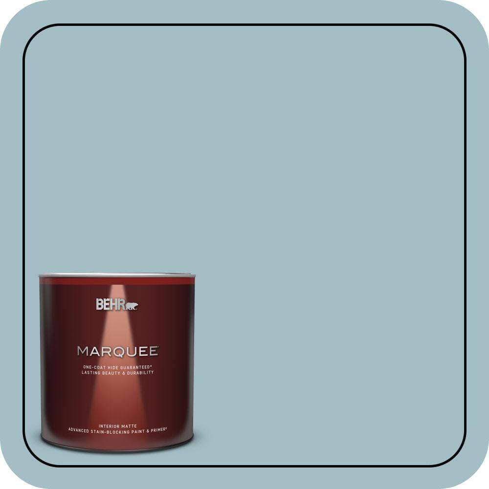 BEHR MARQUEE 1 Qt. #PPU13-11 Clear Vista One-Coat Hide Matte Interior Paint & Primer (1)