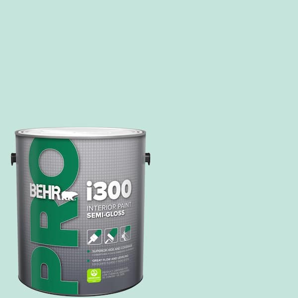 BEHR PRO 1 gal. #MQ3-19 Misty Isle Semi-Gloss Interior Paint (2)