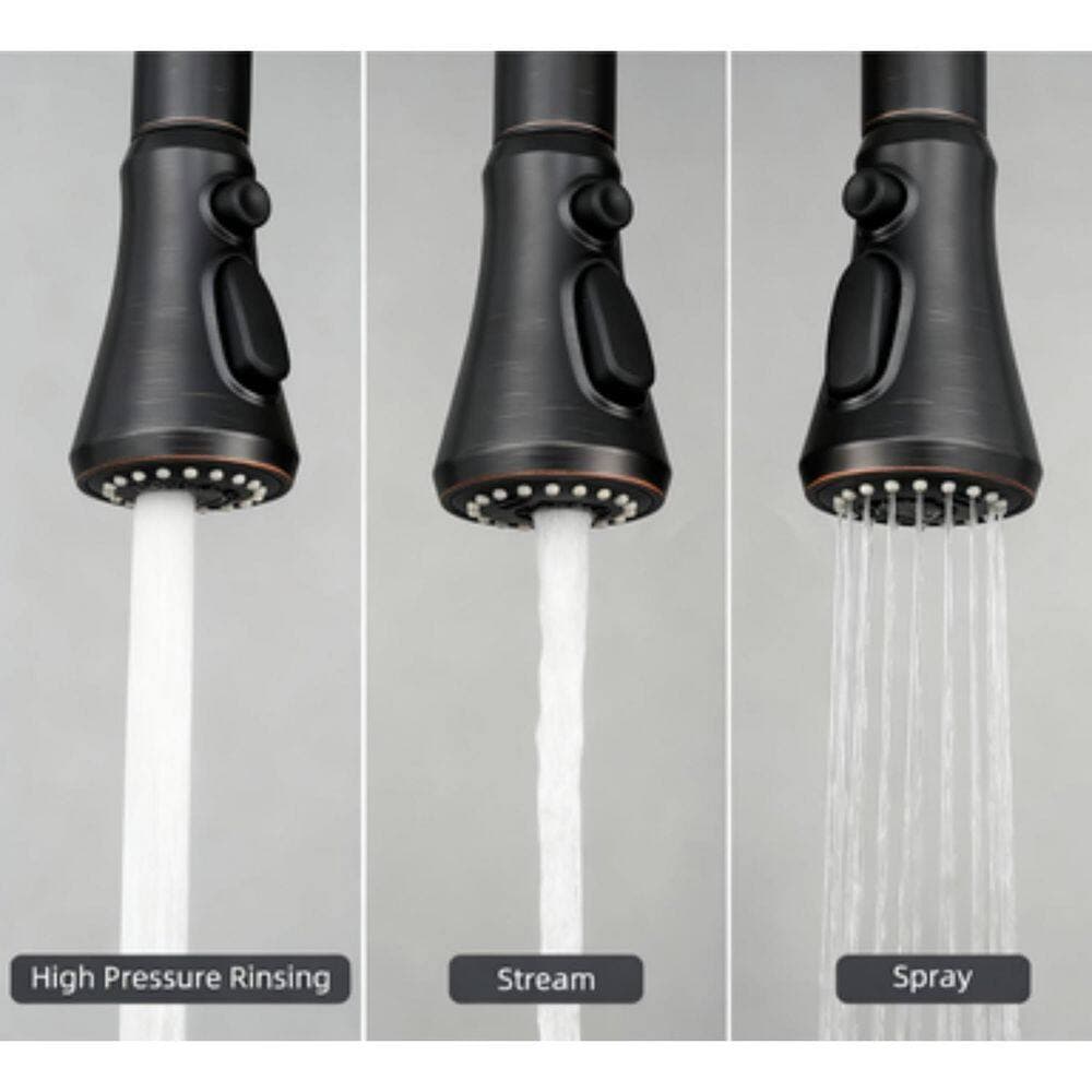 Wudkey Kitchen Faucet Spray Head Replacement with 15 Adapters in Oil-Rubbed Bronze (2)