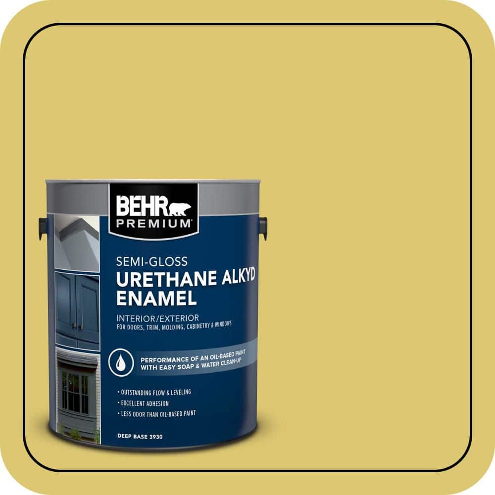 BEHR PREMIUM 1 gal. #P330-5 Midori Urethane Alkyd Semi-Gloss Enamel Interior/Exterior Paint (1)