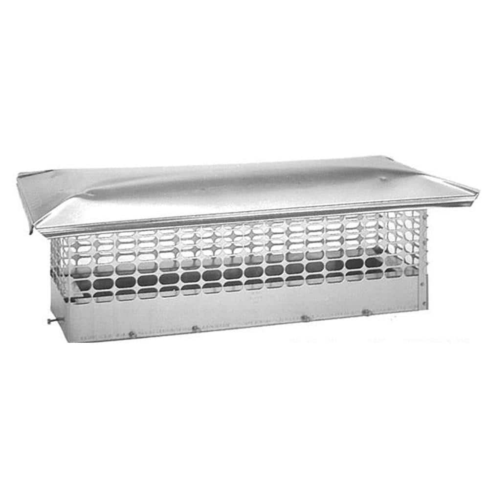 The Forever Cap 13 in. x 24 in. Adjustable Stainless Steel Chimney Cap
