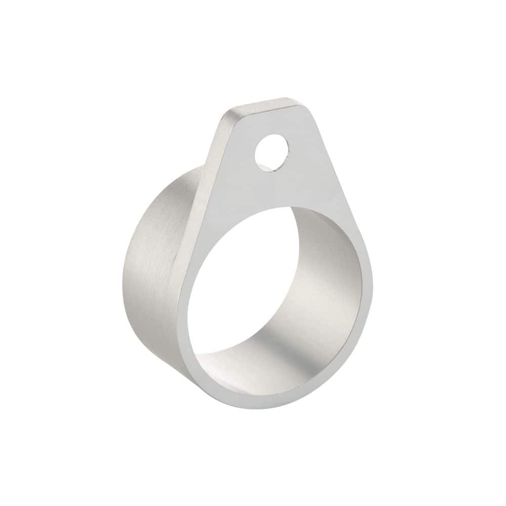 Glass Warehouse Draco Silver Aluminum Round Wall Bracket (2)