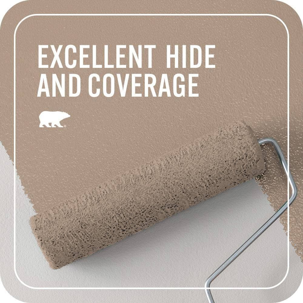 BEHR PREMIUM PLUS #PMD-77 Rich Taupe Flat Interior/Exterior Paint & Primer Color Sample (4)