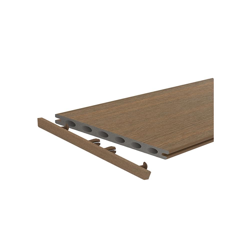 NewTechWood UltraShield Peruvian Teak End Cap for Composite Decking 16 ft. Boards (10 per Bag) (3)