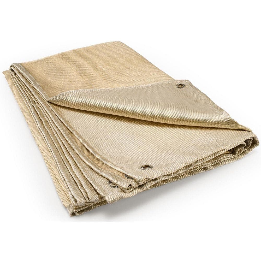 Ahfiwaso Fiberglass Welding Blanket Heat Resistant Fire Blanket Heavy Duty High Temp Insulation 4x6 ft 2 Pack (3)