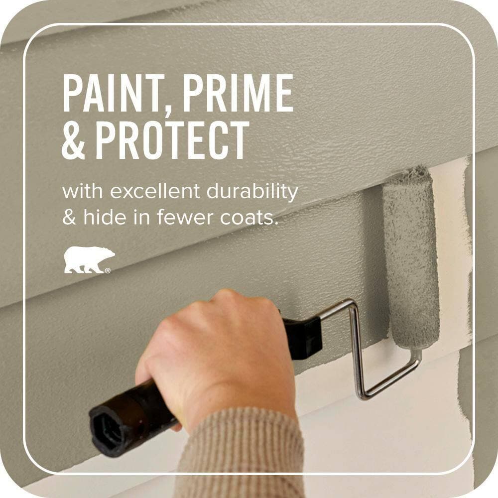 BEHR ULTRA 1 qt. #N340-5 Grassy Savannah Flat Exterior Paint & Primer (3)