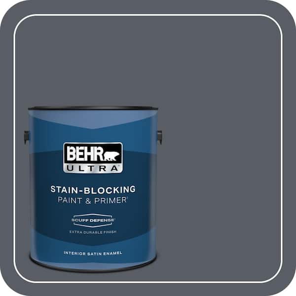 BEHR PREMIUM PLUS #760F-6 Distant Thunder Enamel Interior/Exterior Paint & Primer Color Sample (4)