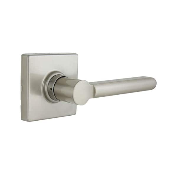 Defiant Tonebridge Satin Nickel Hall/Closet Door Handle with Square Rose (2)