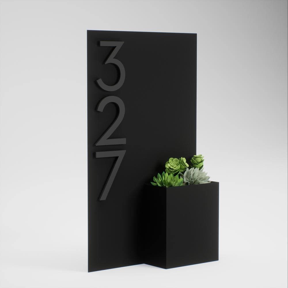 POST & PORCH Curb Appeal Rectangle Address Planter (3)