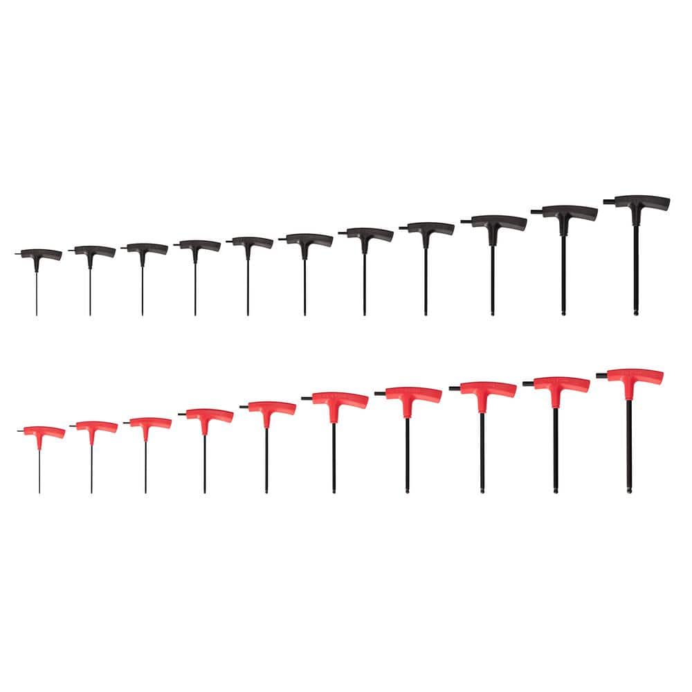 TEKTON Ball End Hex T-Handle Key Set, 21-Piece (5/64-3/8 in., 2-10 mm) (1)