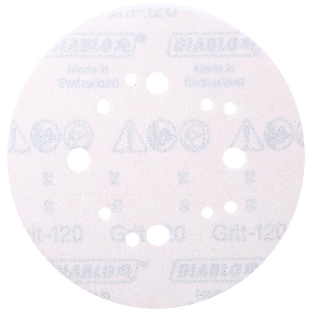 DIABLO 5 in. 120-Grit Hook and Lock ROS Sanding Discs (3)