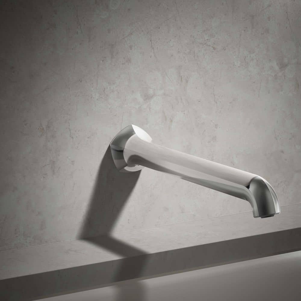 KOHLER Occasion 12 in. Bath Spout Wall-Mount with Straight Design in Polished Chrome (2)