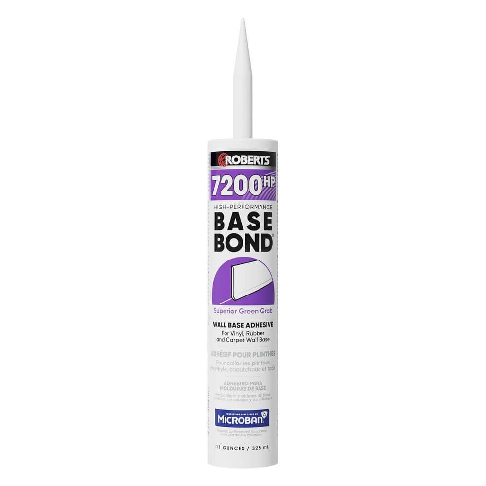 ROBERTS 7200HP 11 oz. 24 Hour Dry Time Vinyl Rubber and Carpet Wall Base Floor Adhesive in Light Tan