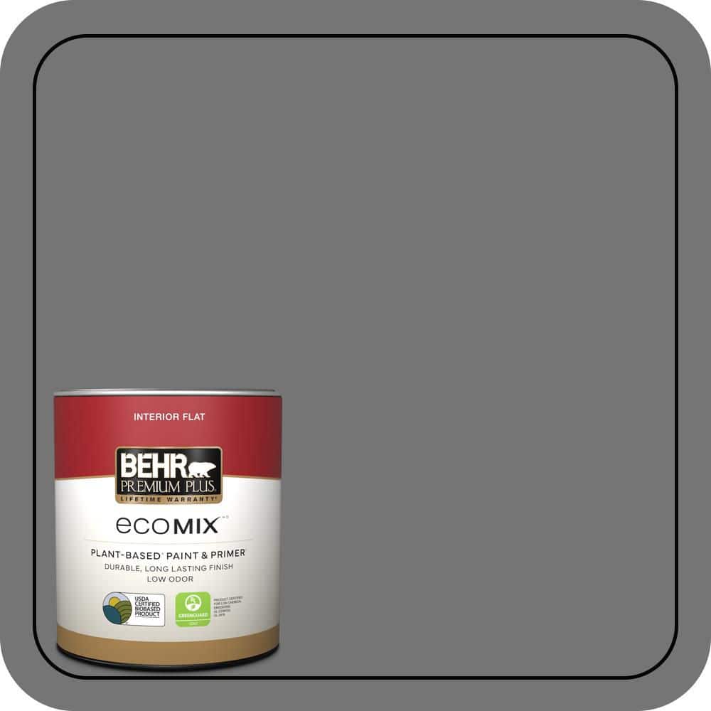 BEHR PREMIUM PLUS #N520-5 Iron Mountain Flat EcoMix Plant-Based & Primer (1)