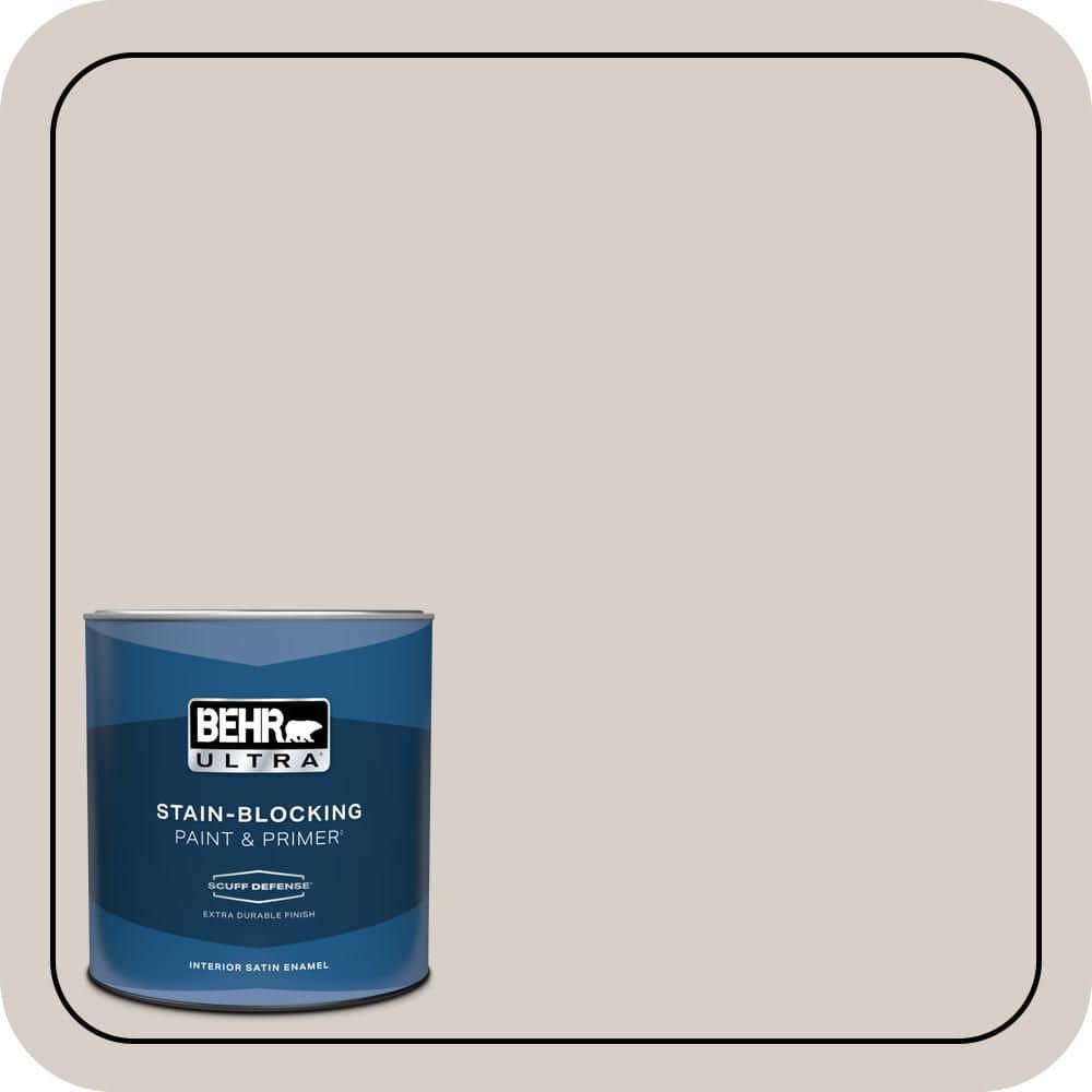 BEHR ULTRA 1 qt. #T14-7 Offbeat Extra Durable Satin Enamel Interior Paint & Primer
