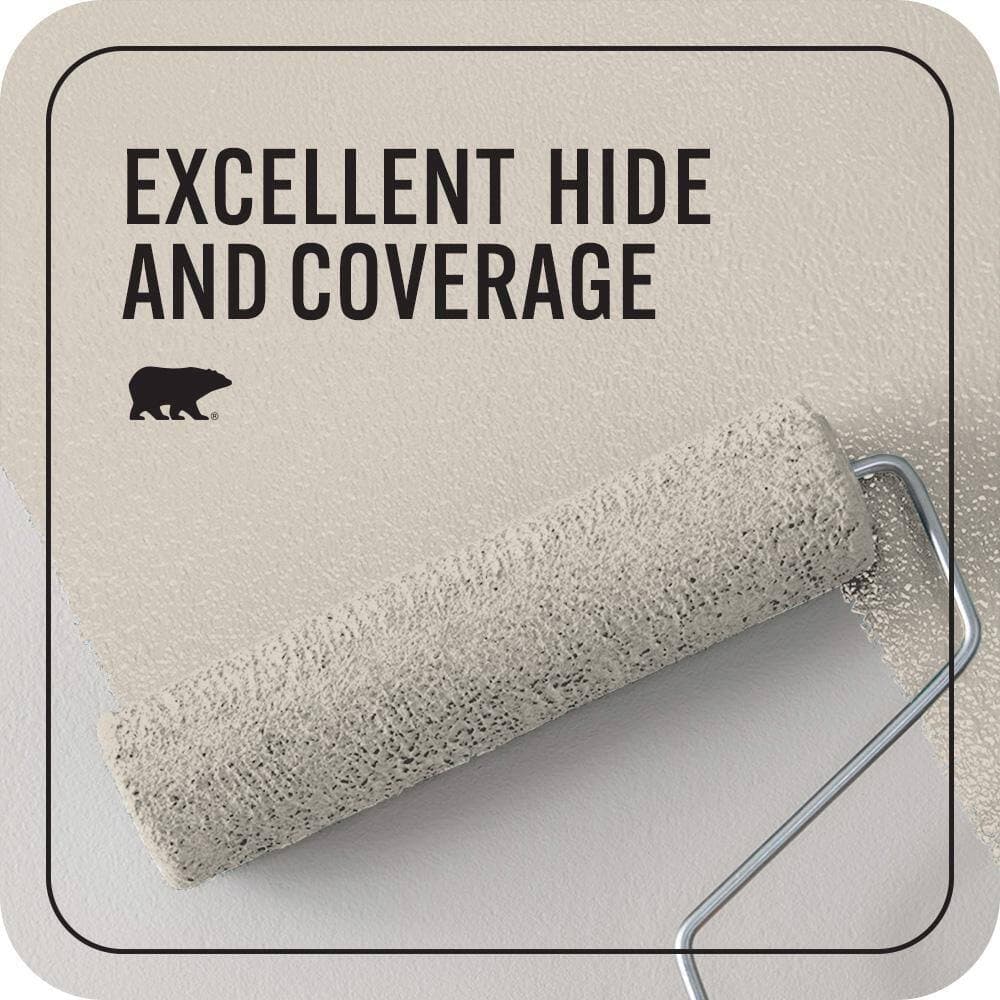 BEHR PREMIUM PLUS #BWC-24 Mocha Light Flat EcoMix Plant-Based & Primer (2)