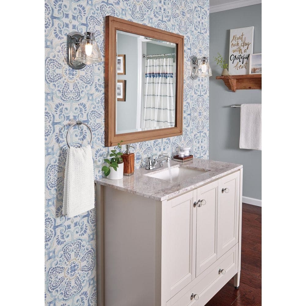 Delta Foundations 4 in. Centerset Double Handle Bathroom Faucet in Polished Chrome (3)