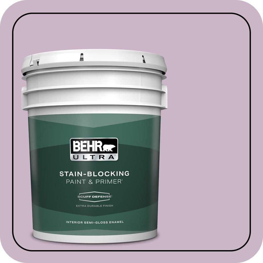 BEHR ULTRA 5 gal. #670D-4 Ballad Extra Durable Semi-Gloss Enamel Interior Paint & Primer