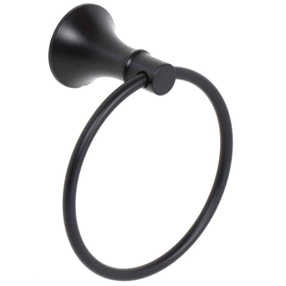 Glacier Bay Sadira Wall mounted Towel Ring in Matte Black