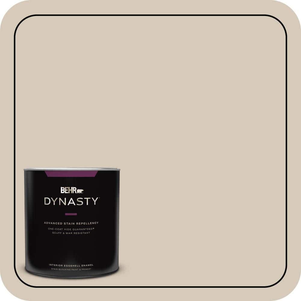 BEHR DYNASTY 1 qt. #PPU5-12 Almond Wisp Eggshell Enamel Interior Stain-Blocking Paint & Primer