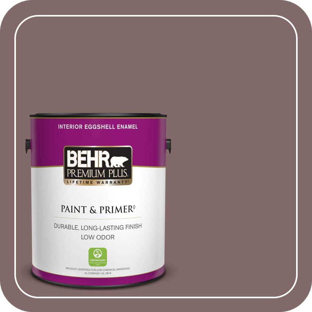 BEHR PREMIUM PLUS 1 gal. #N120-6 Raisin in the Sun Eggshell Enamel Low Odor Interior Paint & Primer