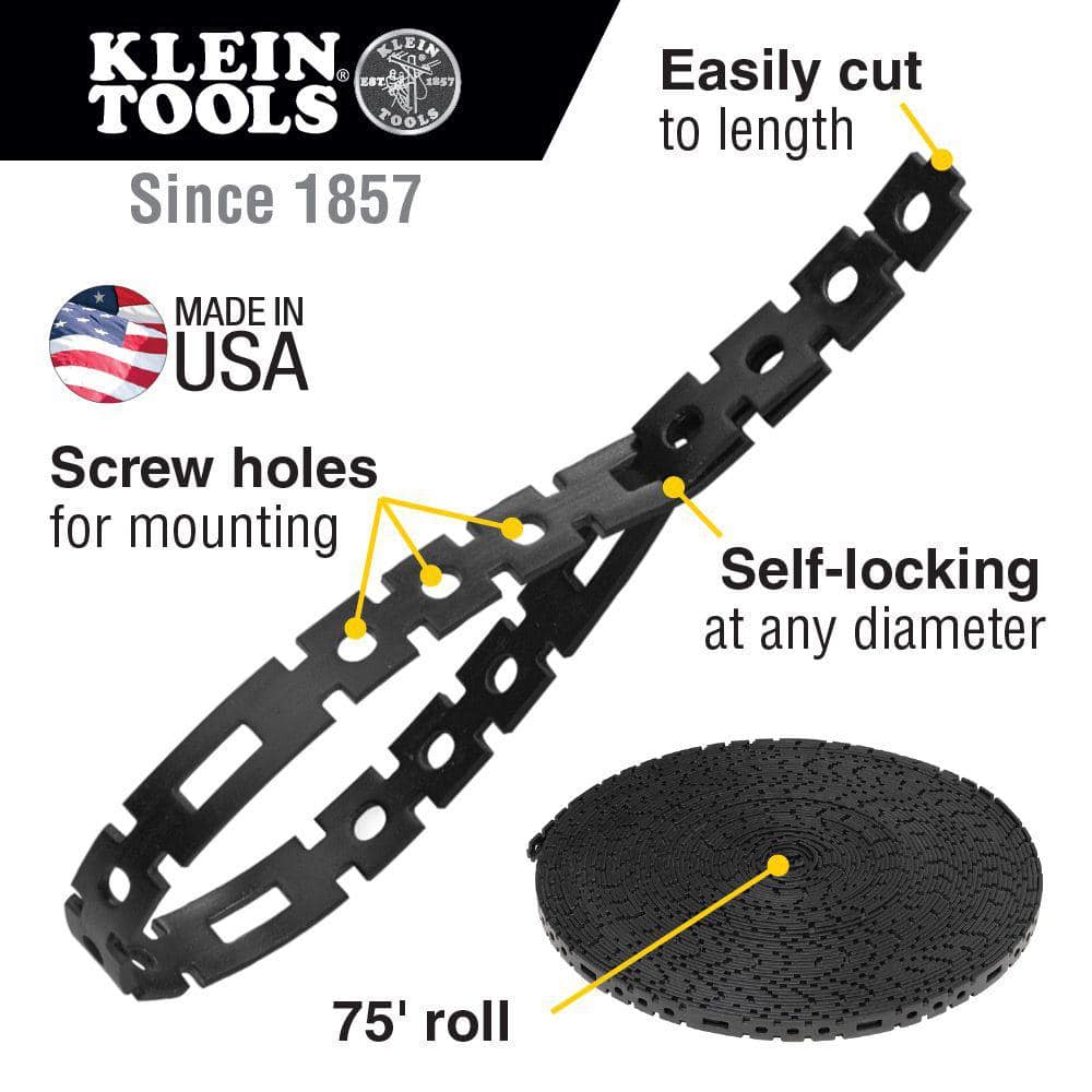 Klein Tools 75 ft. Stretch Cable Tie Roll (2)