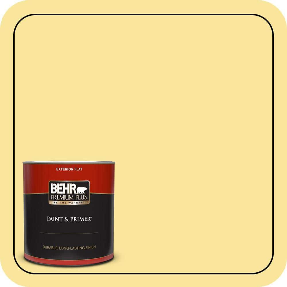 BEHR PREMIUM PLUS 1 qt. #P310-4 Storm Lightning Flat Exterior Paint & Primer (1)