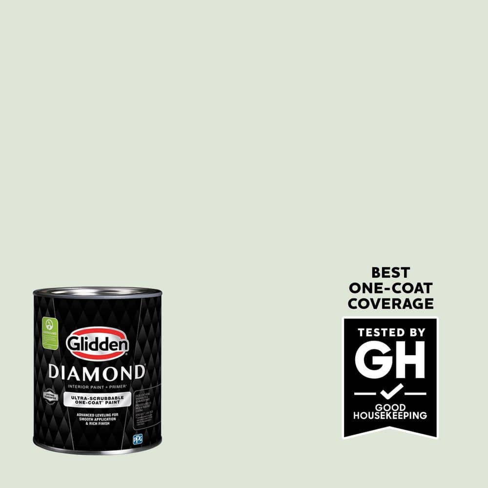 Glidden Diamond 1 qt. PPG1127-1 Lime Daquiri Satin Interior Paint with Primer