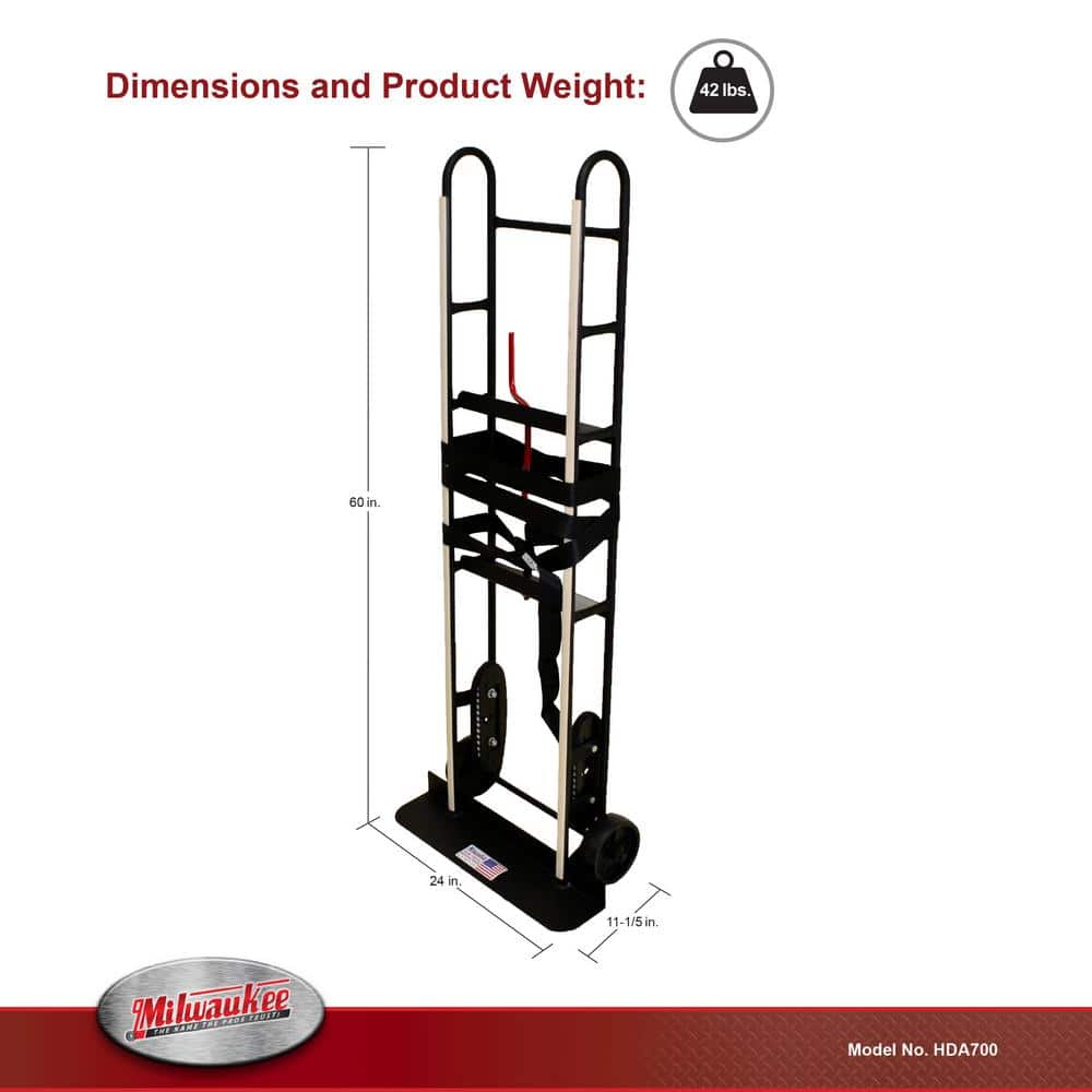 Milwaukee 800 lb. Capacity Appliance Hand Truck (3)