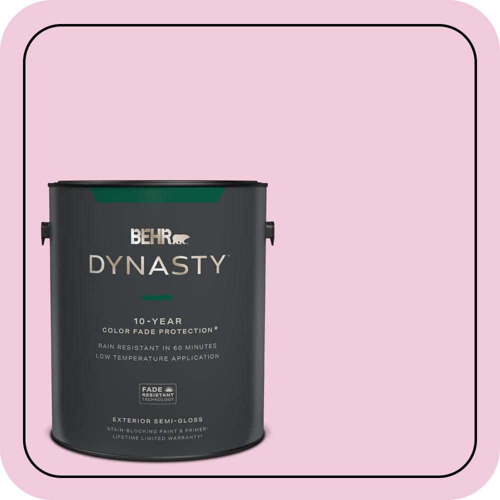 BEHR DYNASTY 1 gal. #P130-1 Piggy Bank Semi-Gloss Exterior Stain-Blocking Paint & Primer