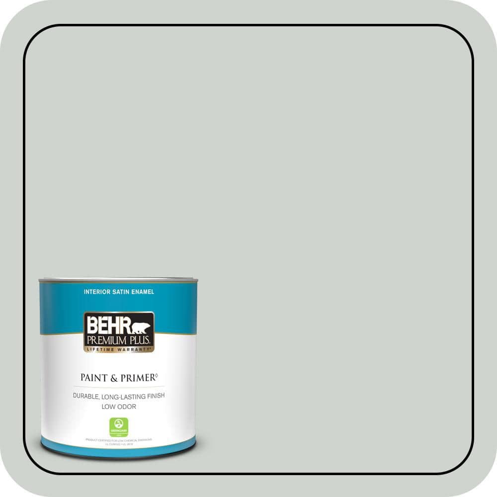 BEHR PREMIUM PLUS #PPU12-11 Salt Glaze Enamel Interior/Exterior Paint & Primer Color Sample (1)