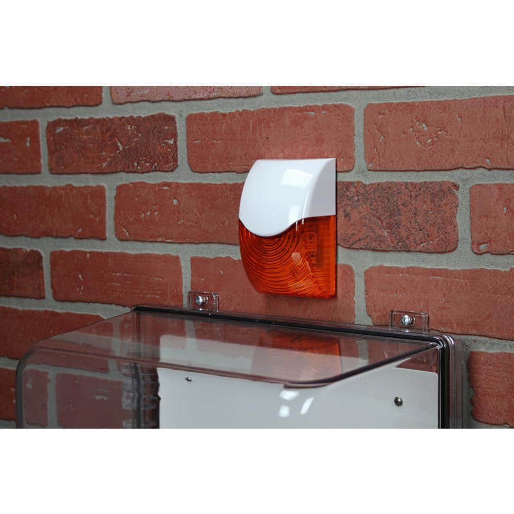 Safety Technology International Rectangular Amber Select-Alert Siren and LED Strobe Wired Alarm Kit with Mini Controllers (2)