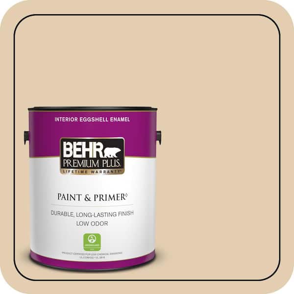 BEHR PREMIUM PLUS Home Decorators Collection #HDC-AC-09 Concord Buff Flat Low Odor & Primer (3)