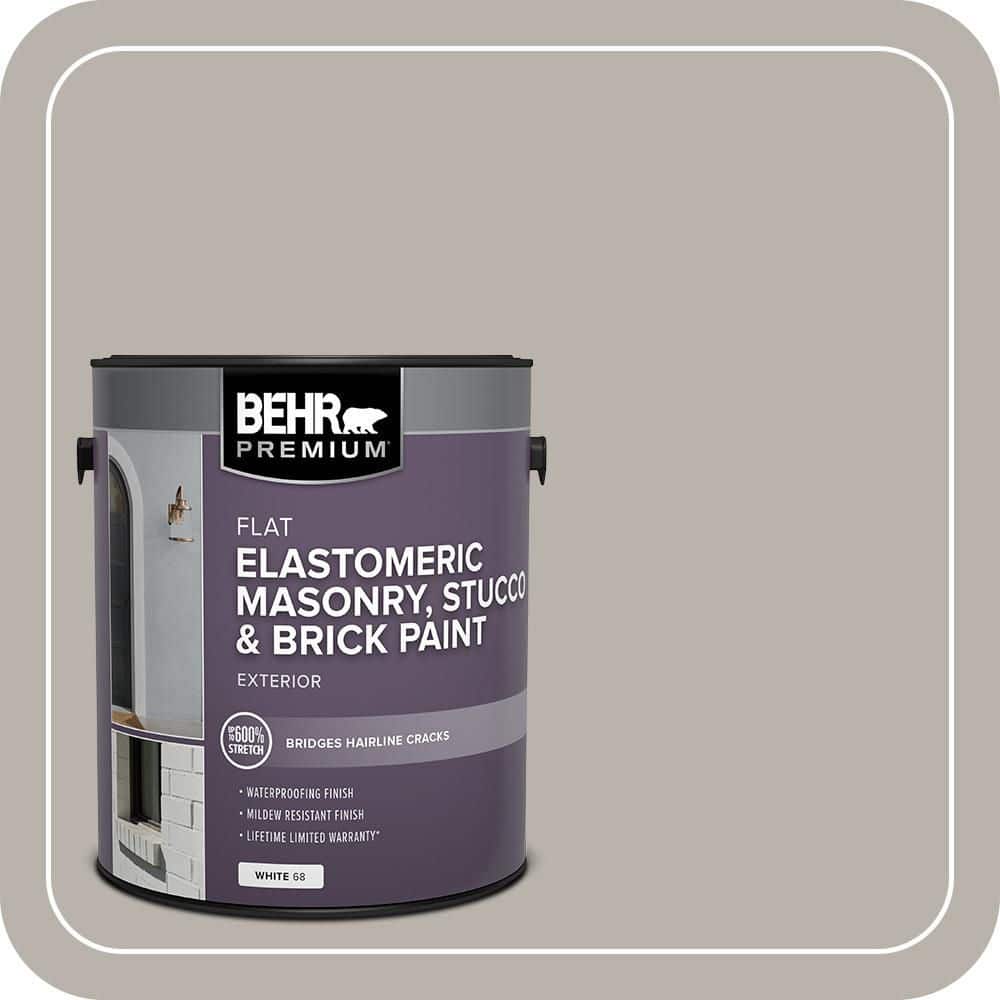 BEHR PREMIUM 1 gal. #MS-84 French Gray Elastomeric Masonry, Stucco and Brick Exterior Paint (1)