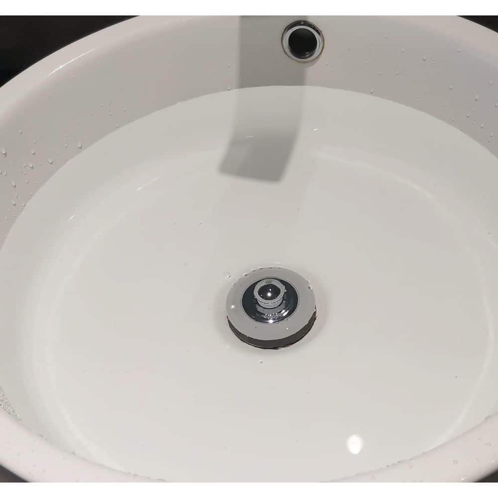 Wudkey 1-Piece Universal Bathtub and Sink Drain Stopper with High-Quality Silicone and Metal Construction in Gray (3)