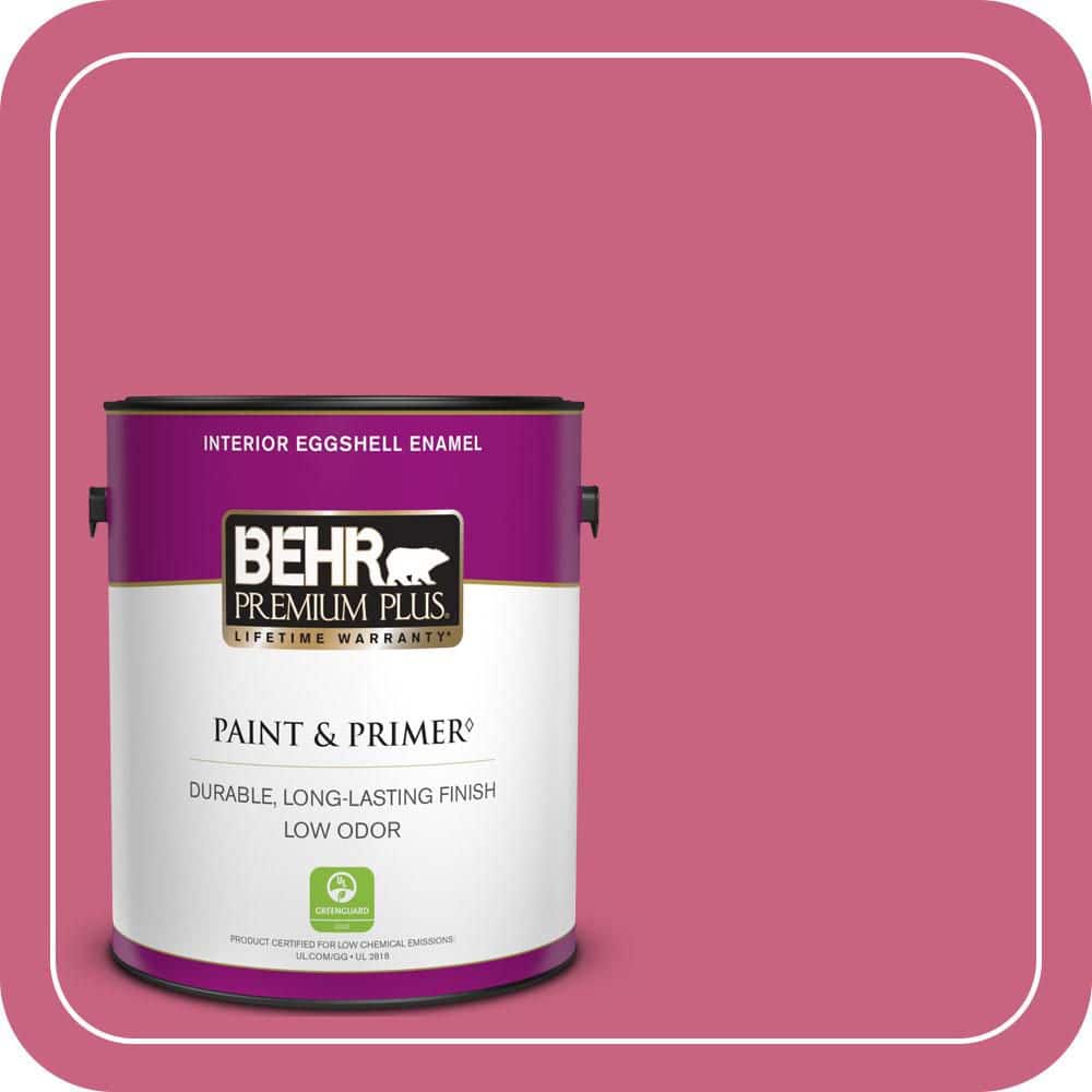 BEHR PREMIUM PLUS 1 gal. #P130-6 Ballerina Tutu Eggshell Enamel Low Odor Interior Paint & Primer