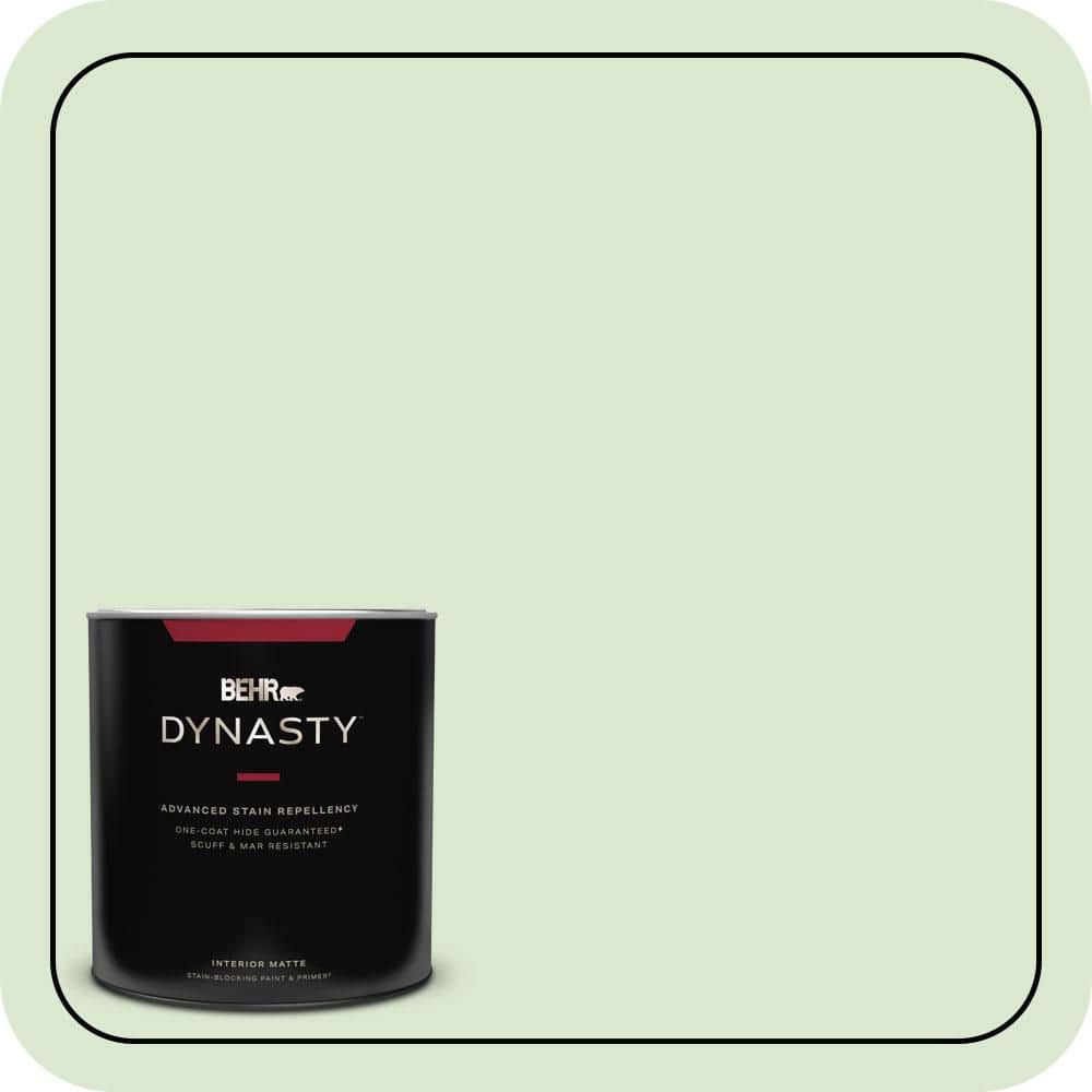 BEHR DYNASTY 1 qt. #T12-18 Minty Frosting Matte Interior Stain-Blocking Paint & Primer