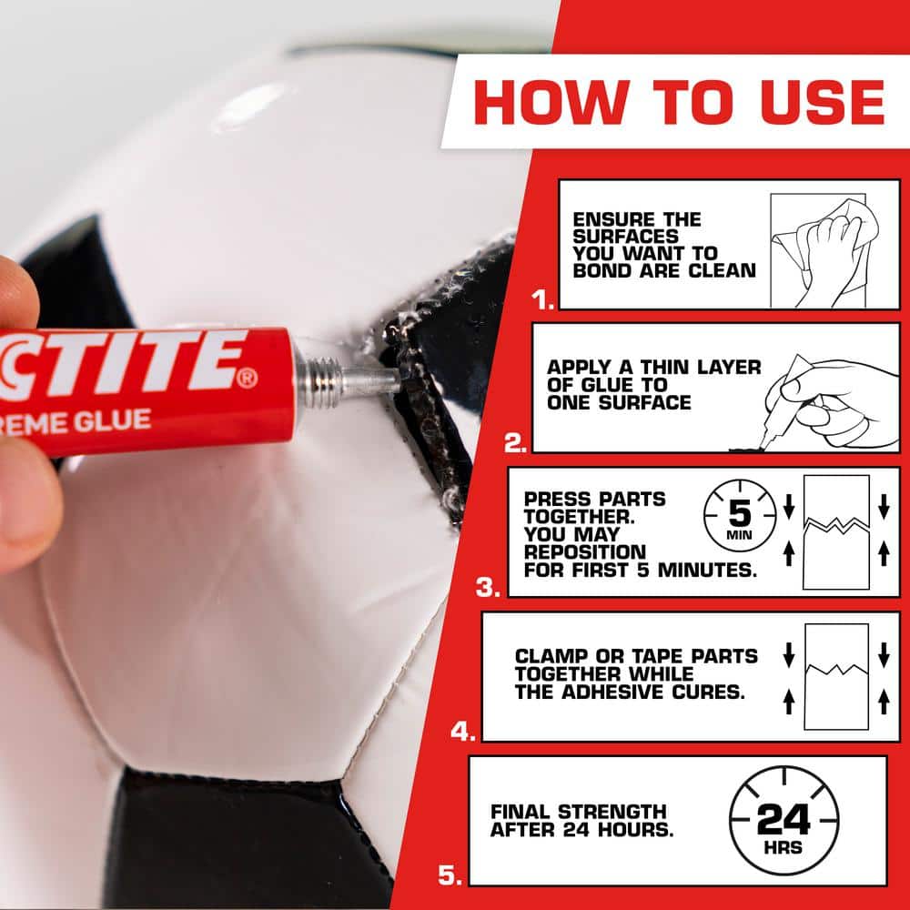 Loctite Extreme Glue 0.7 oz. No Drip Gel Adhesive Clear Tube (6 pack) (2)