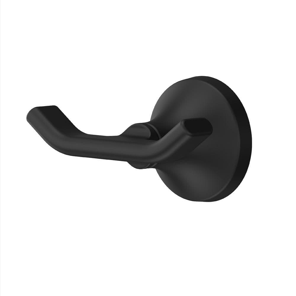 Pfister Vedra Double J-Hook Robe/Towel Hook in Matte Black (1)