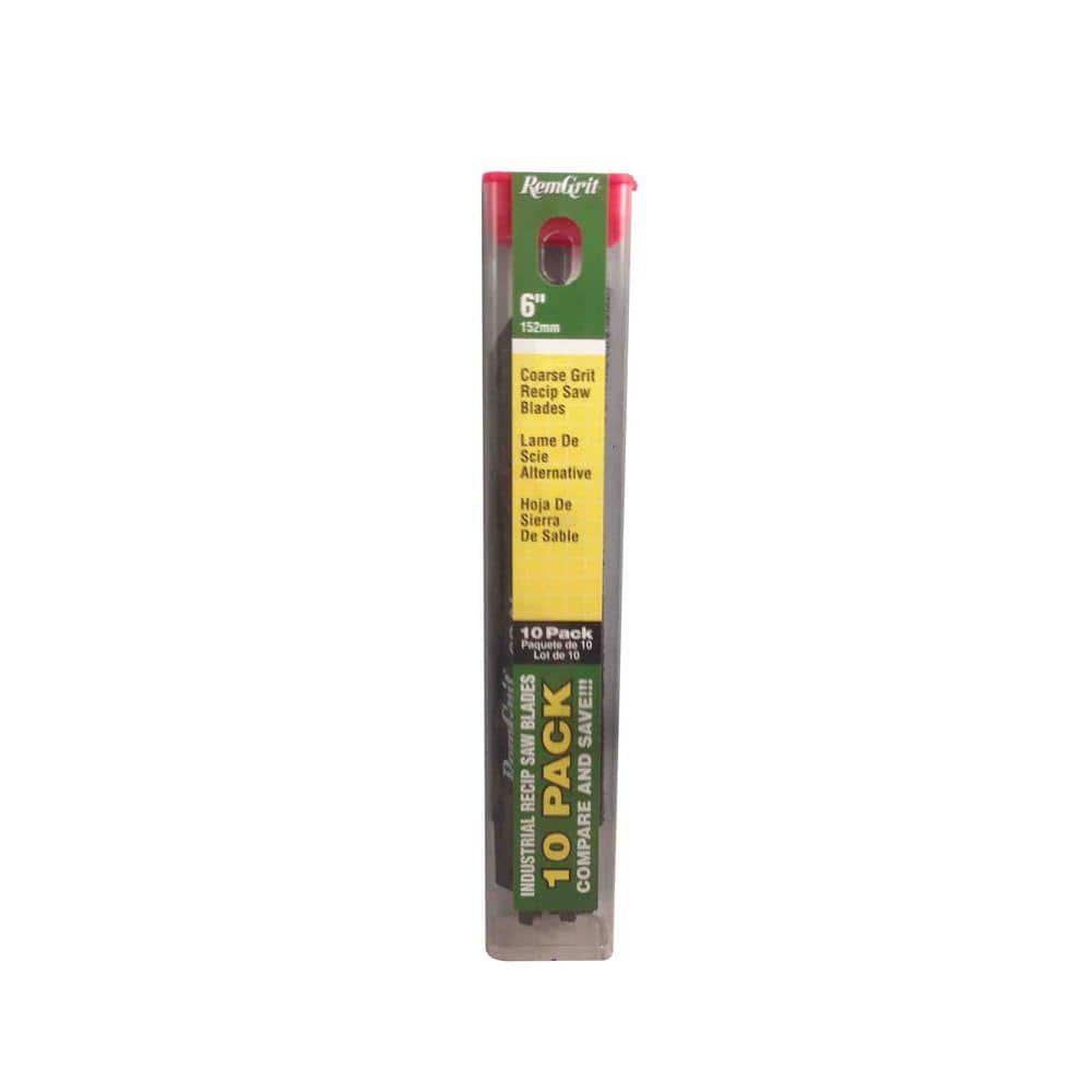 RemGrit 6 in. x 3/4 in. x 0.032 in. Carbide Grit Reciprocating Saw Blade (10-Pack) (2)