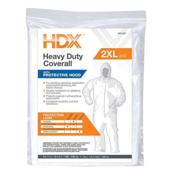 HDX XXL Heavy Duty Painters Coverall with Hood (2)