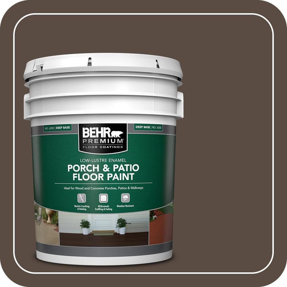 BEHR PREMIUM 5 gal. #MQ2-39 Rare Wood Low-Lustre Enamel Interior/Exterior Porch and Patio Floor Paint