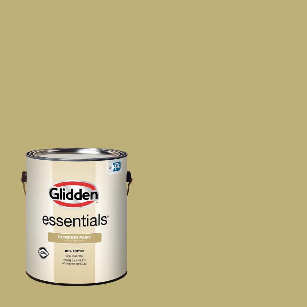 Glidden Essentials 1 gal. PPG1116-5 Gracious Glow Semi-Gloss Exterior Paint