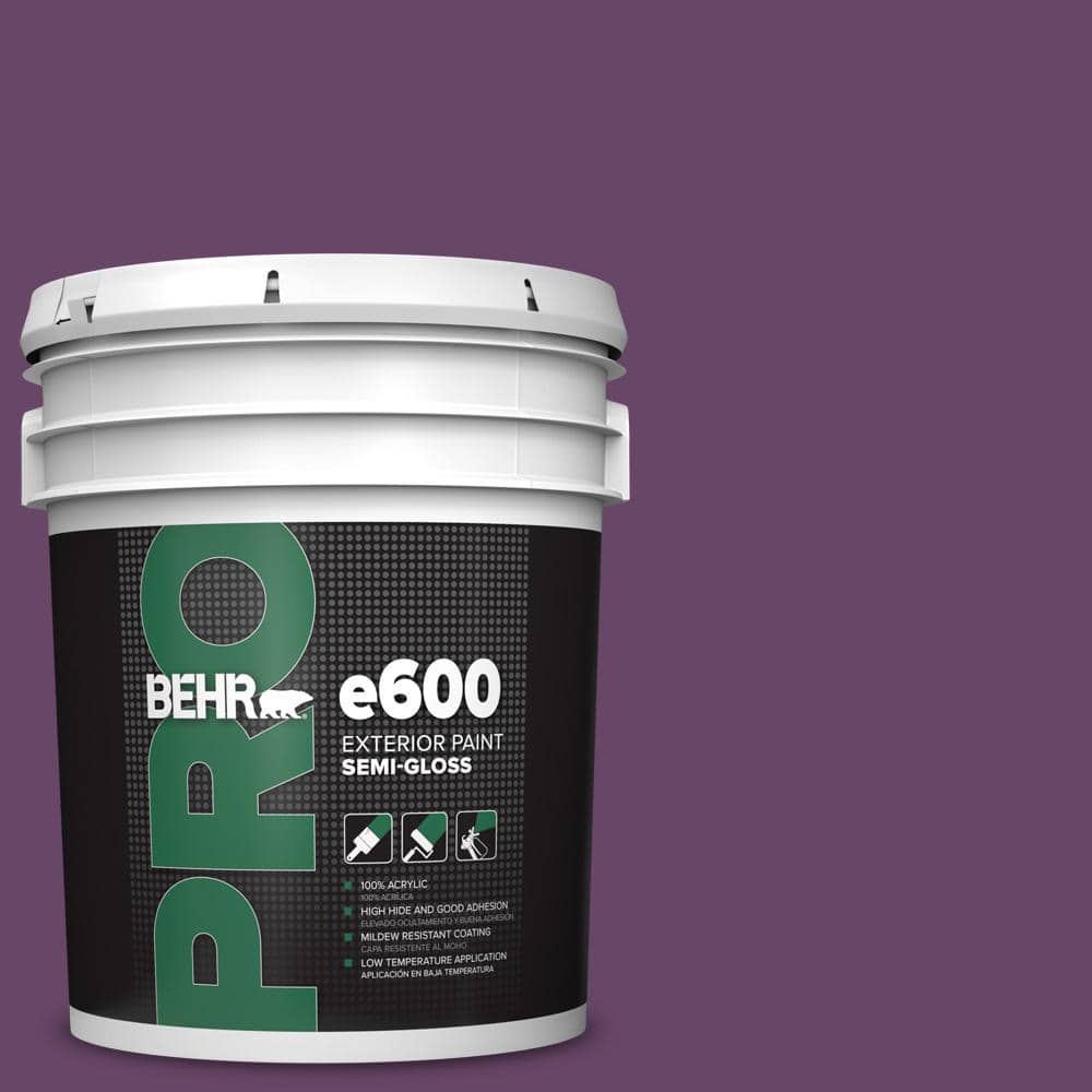 BEHR PRO 5 gal. #P100-7 Sultana Semi-Gloss Exterior Paint