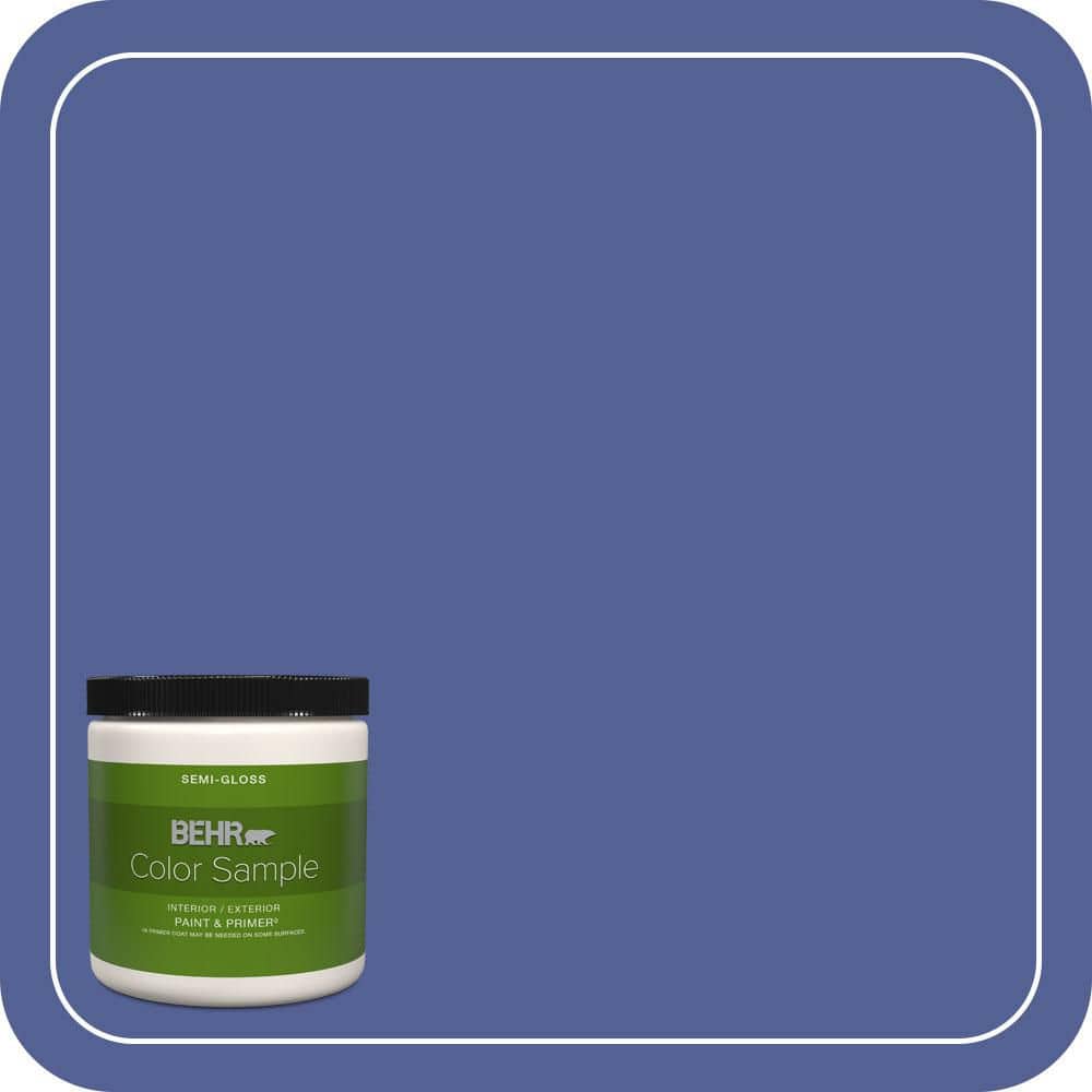 BEHR PREMIUM PLUS 8 oz. #610B-7 Breathtaking Semi-Gloss Interior/Exterior Paint & Primer Color Sample