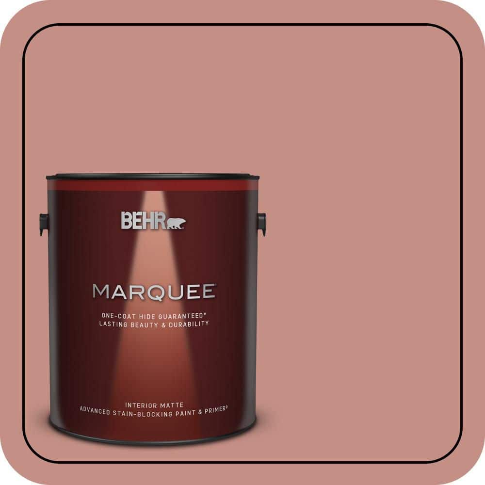 BEHR MARQUEE 1 gal. #S160-4 Portuguese Dawn One-Coat Hide Matte Interior Paint & Primer