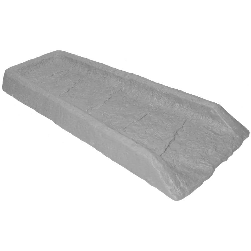 Emsco 24 in. Plastic Decorative Downspout Splash Block with Granite-Look Natural Stone Texture (3)