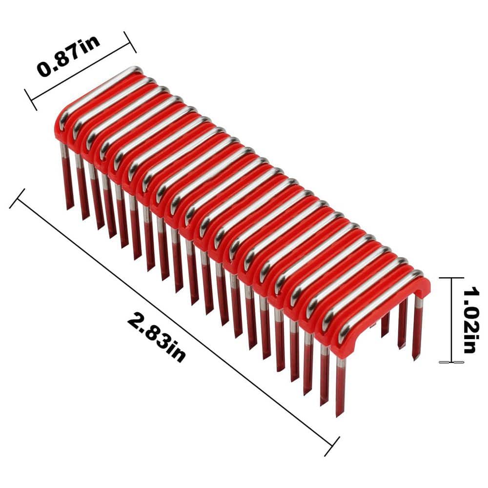 YICHUHAOXI Insulated Cable Staple 1 in. for Wood Surfaces Compatible with M12 Cable Stapler Gun White 600-Pack (3)